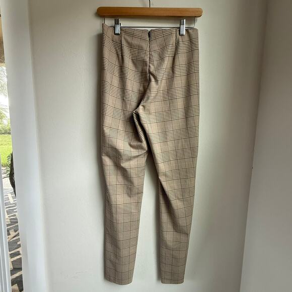Rag & Bone Plaid Slim Fit Pants – Beige Check Print Women’s P (XS/2) - Picture 3 of 8